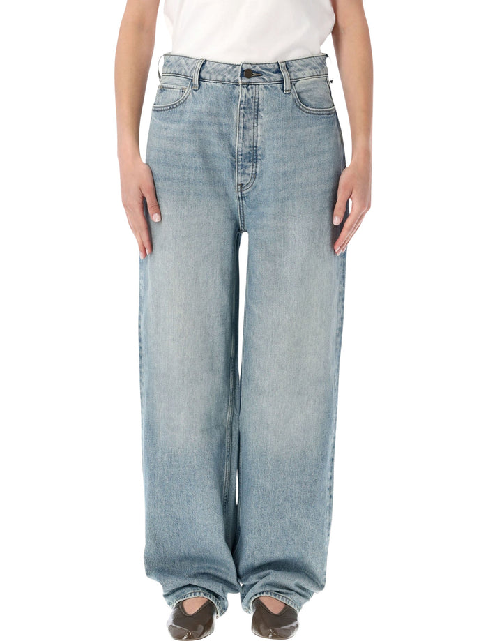 Essentials Fear Of God Straight Leg Jeans Classic Blue Cotton