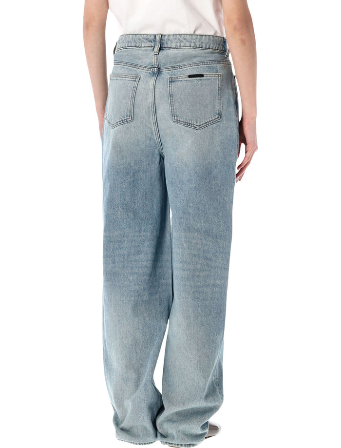 Essentials Fear Of God Straight Leg Jeans Classic Blue Cotton