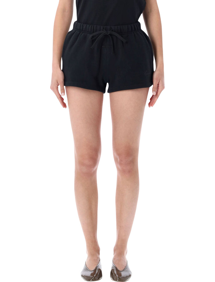 Essentials Fear Of God Black Running Sweatshorts Vintage Cotton Short
