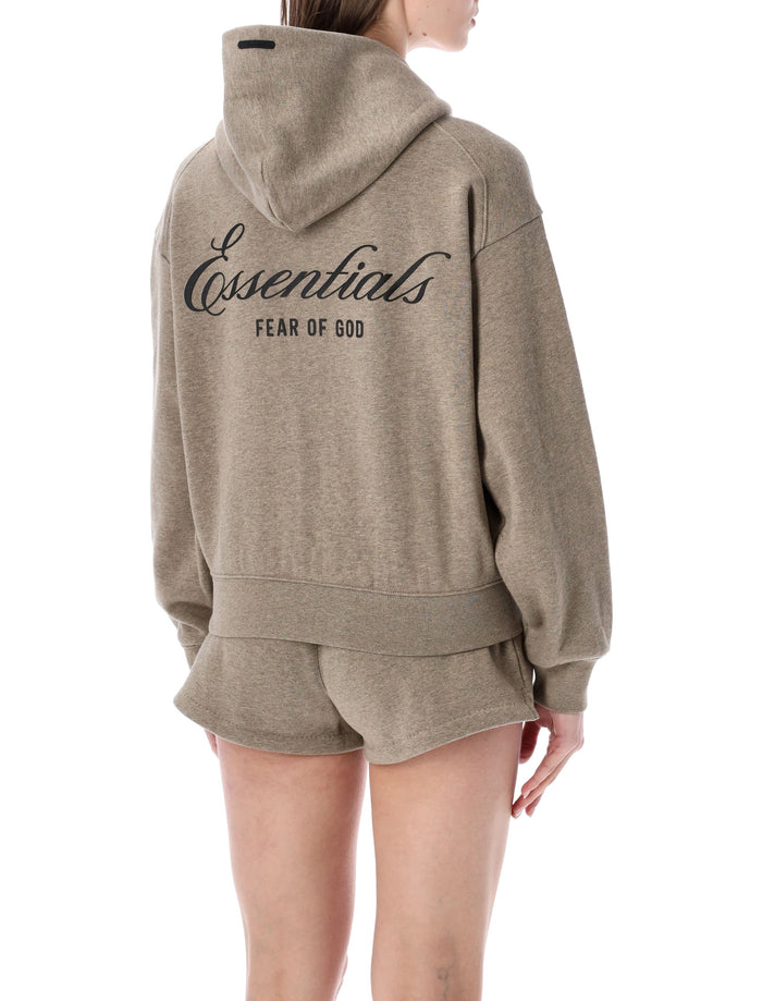 Essentials Fear Of God Homestead Heather Full Zip Hoodie Heater Cotton Sweatshirt