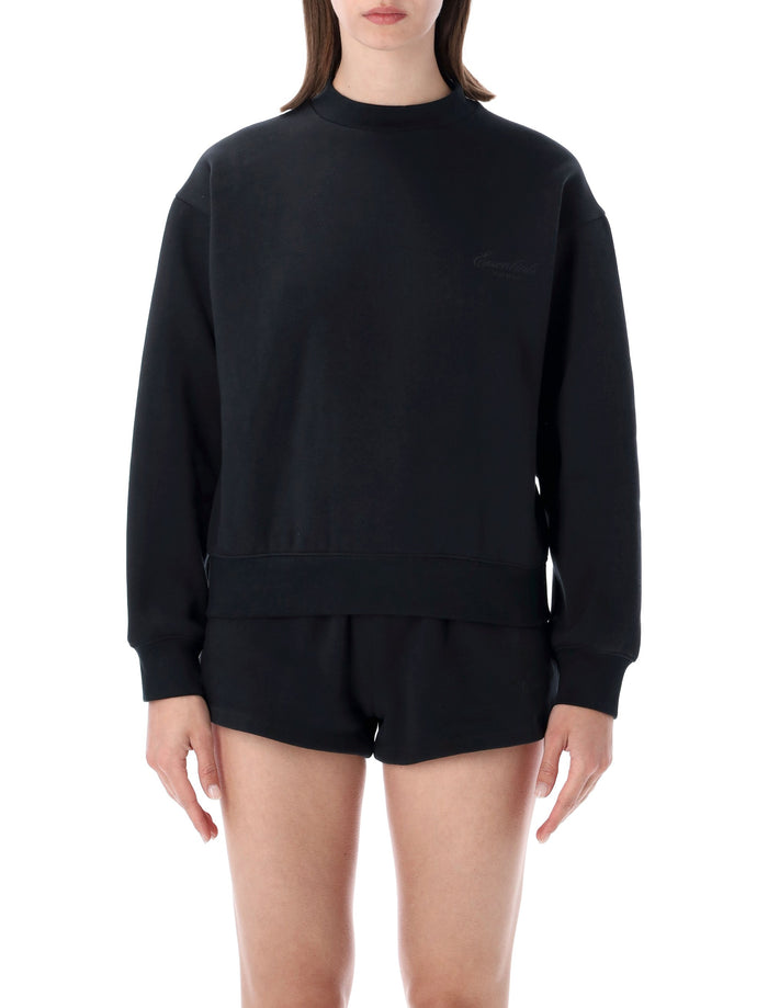 Essentials Fear Of God Black Classic Crewneck Sweatshirt Vintage Cotton
