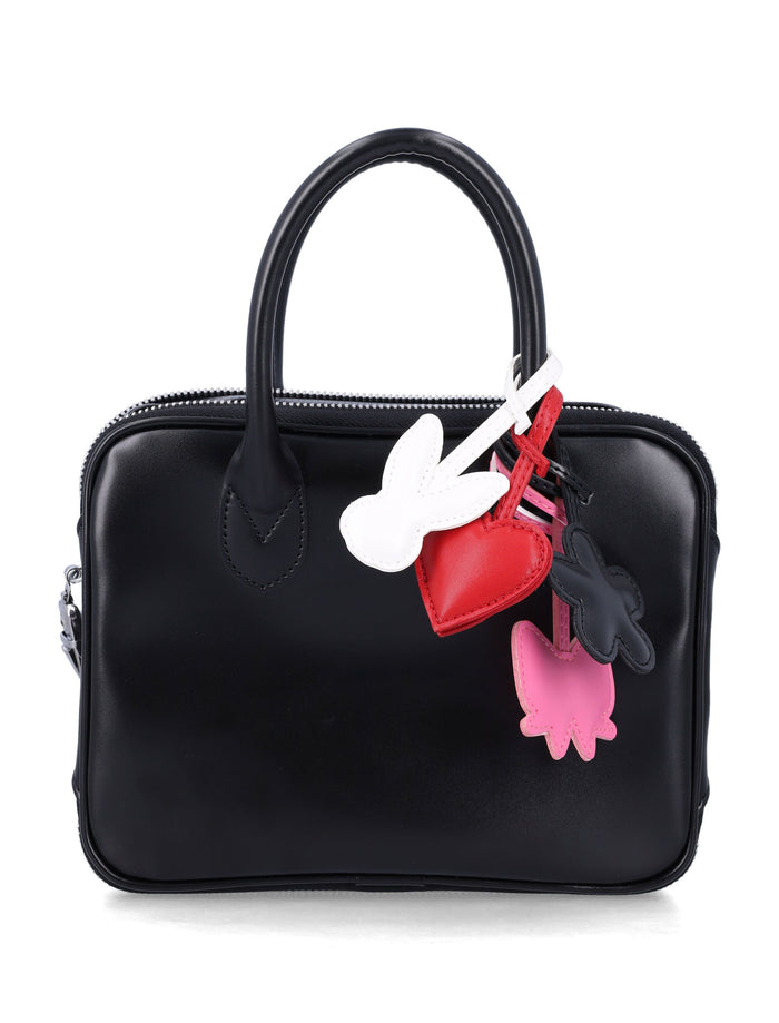 Comme Des Garçons Girl Mini Faux Leather Bag Black Synthetic Tote