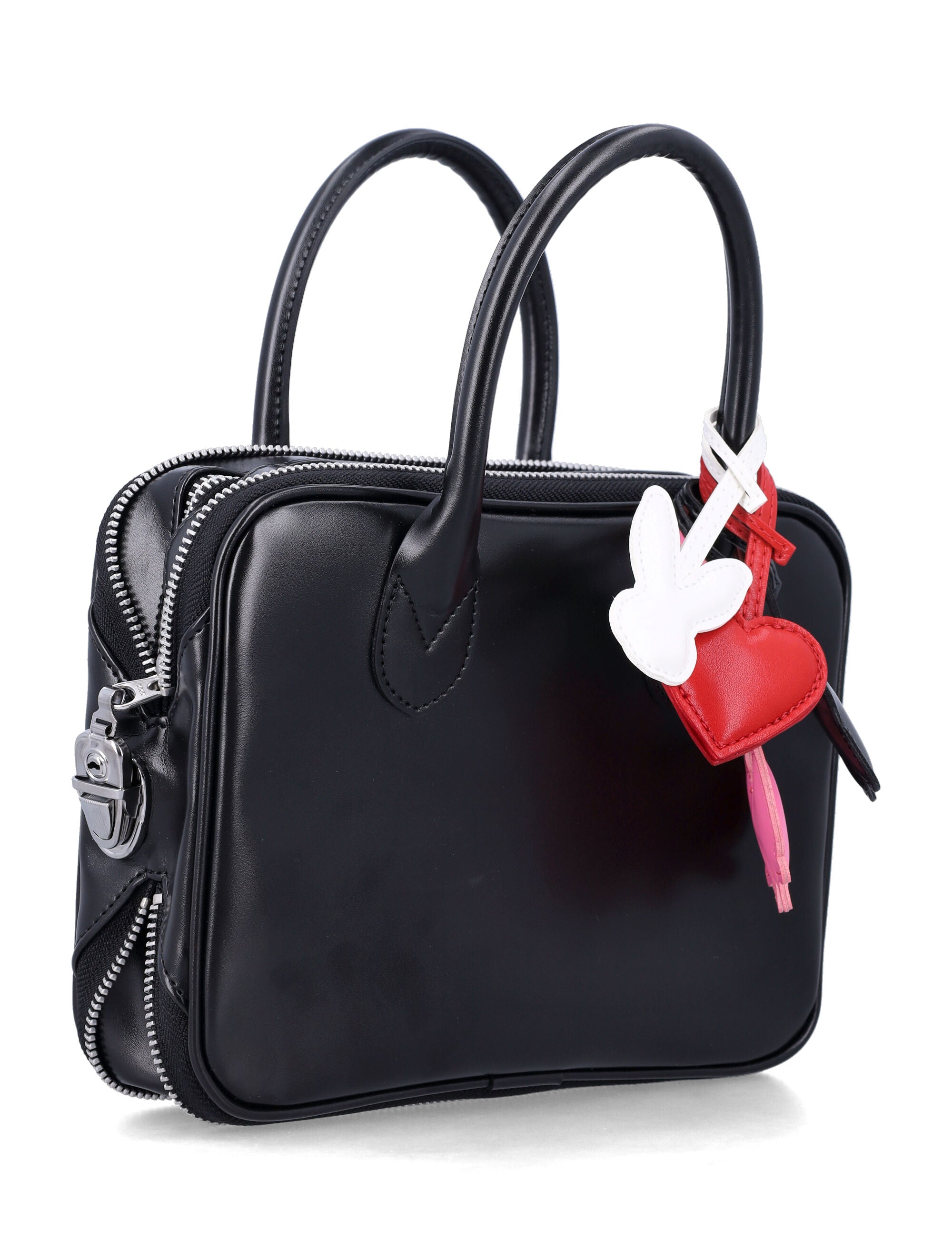 Comme Des Garçons Girl Mini Faux Leather Bag Black Synthetic Tote