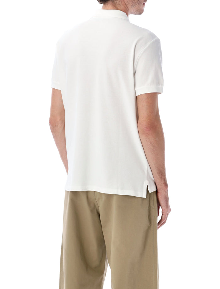 Polo Ralph Lauren Slim-Fit Cotton Piqué Shirt White Tshirt