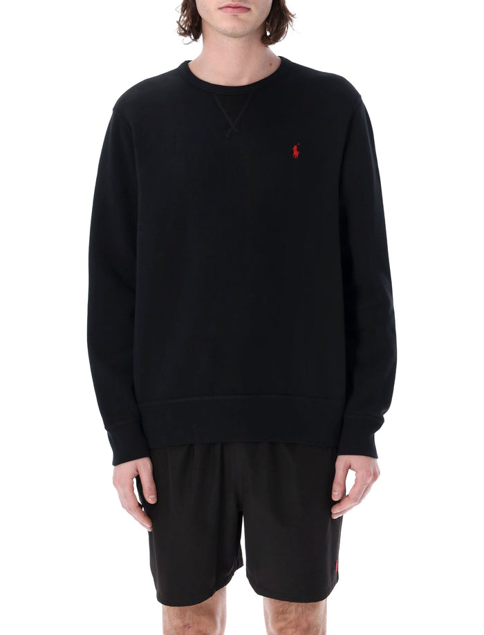 Polo Ralph Lauren Cotton-Blend Crewneck Sweatshirt Black