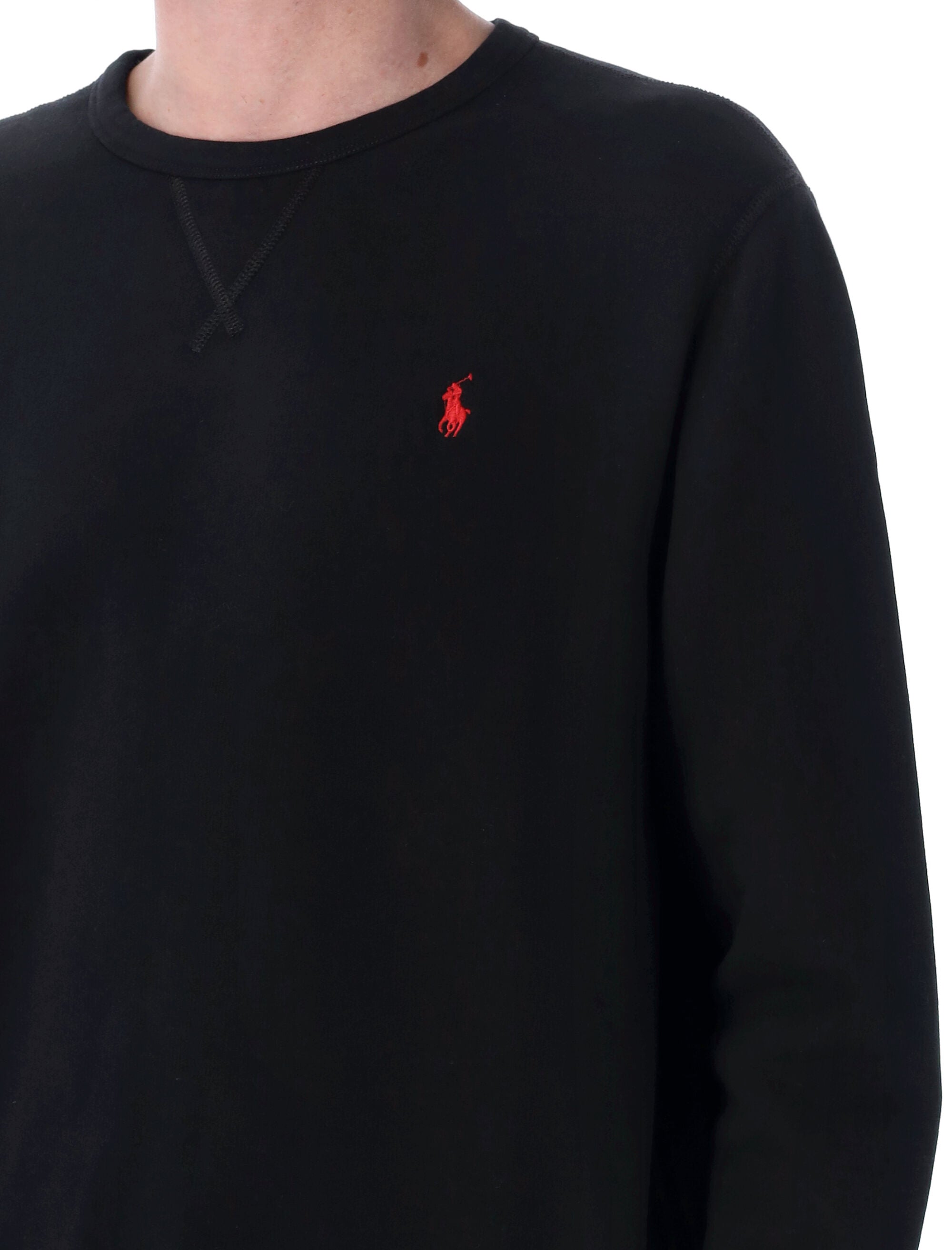 Polo Ralph Lauren Cotton-Blend Crewneck Sweatshirt Black