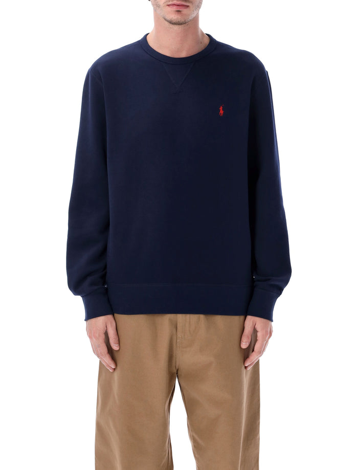 Polo Ralph Lauren Cotton-Blend Crewneck Sweatshirt Navy