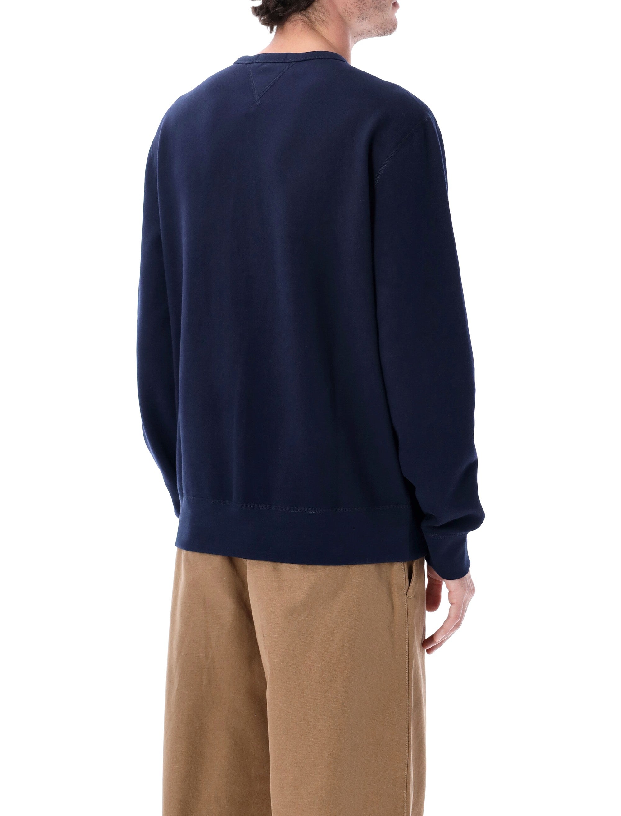 Polo Ralph Lauren Cotton-Blend Crewneck Sweatshirt Navy
