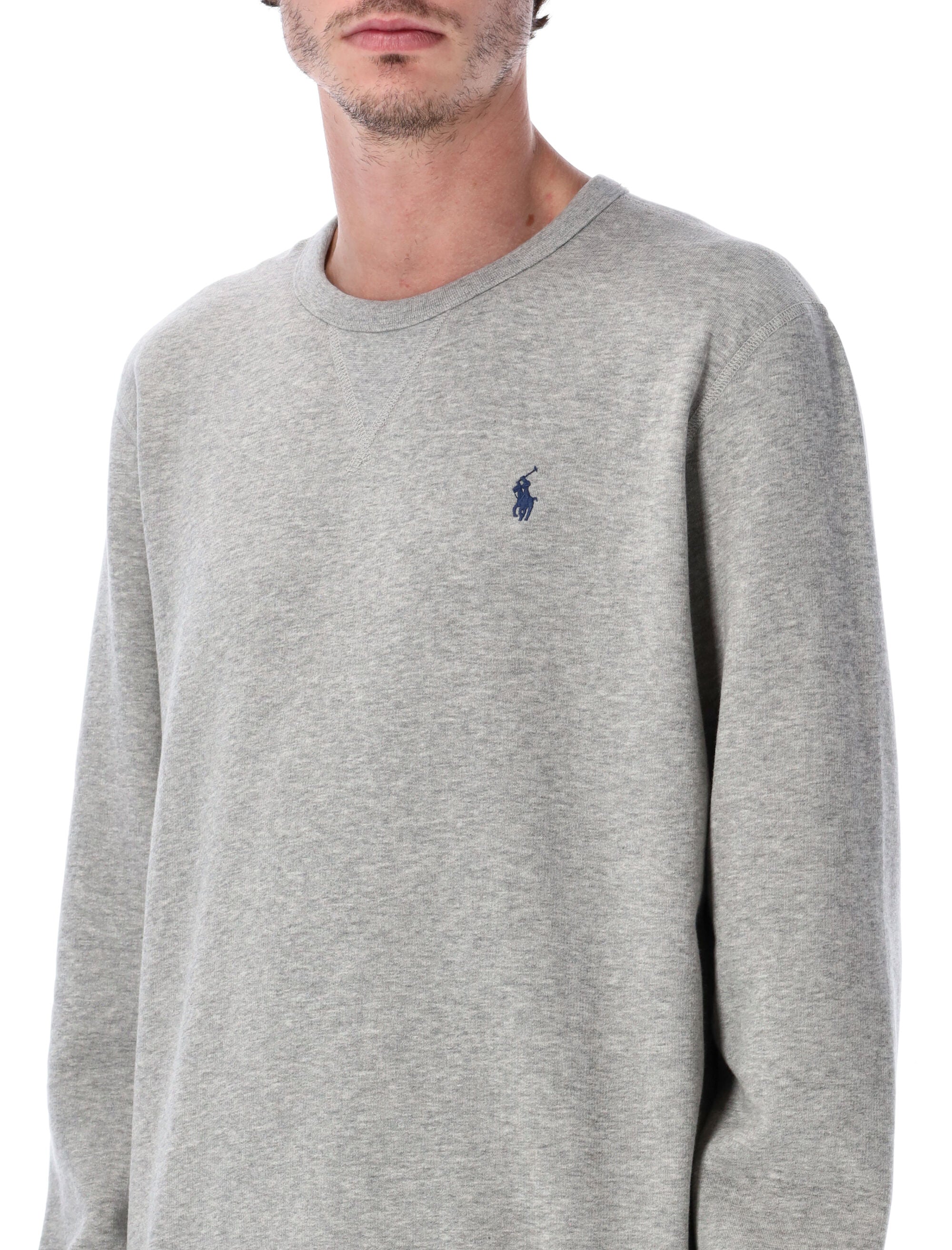 Polo Ralph Lauren Cotton-Blend Crewneck Sweatshirt Andover Heather