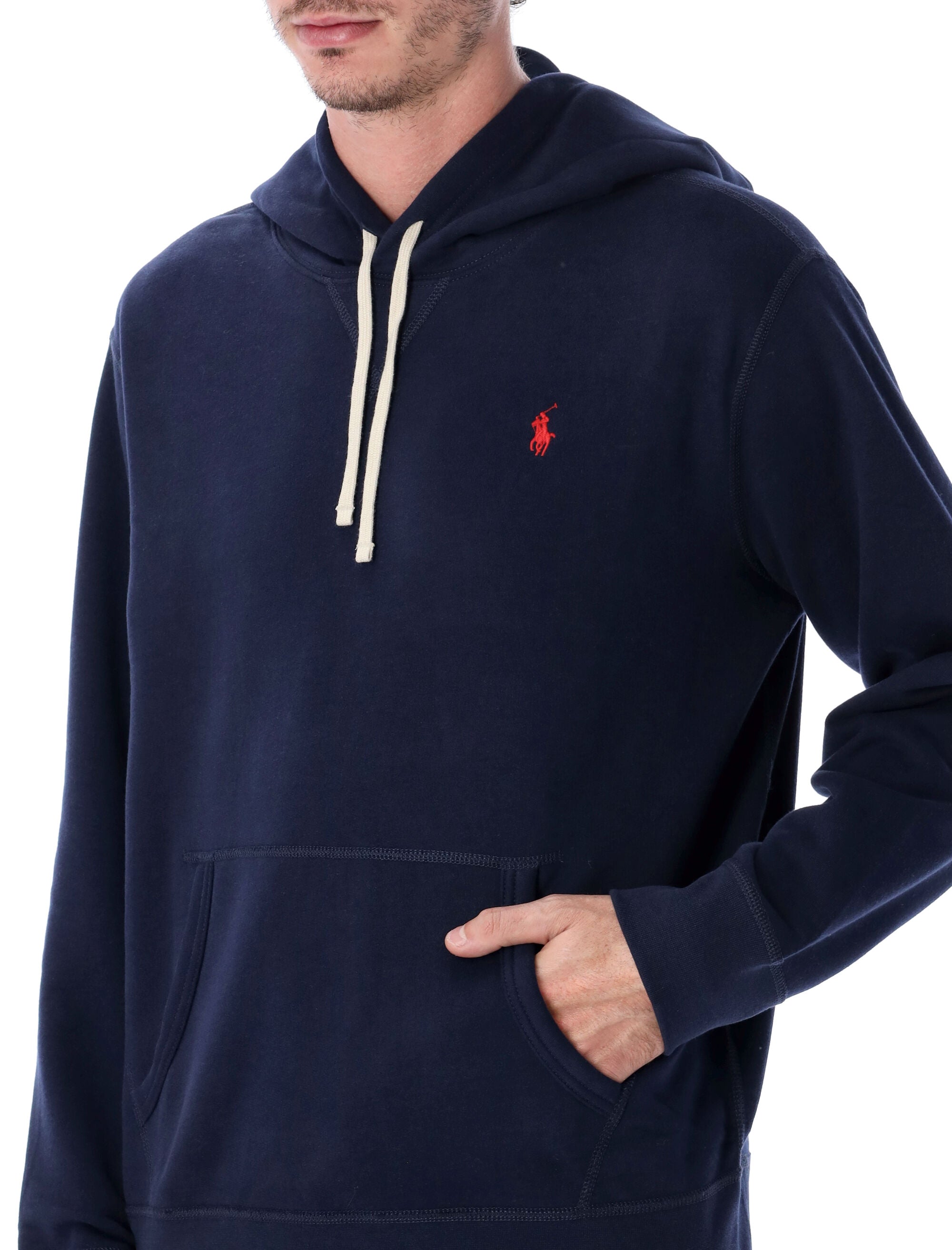 Polo Ralph Lauren Cotton-Blend Hoodie Navy Sweatshirt