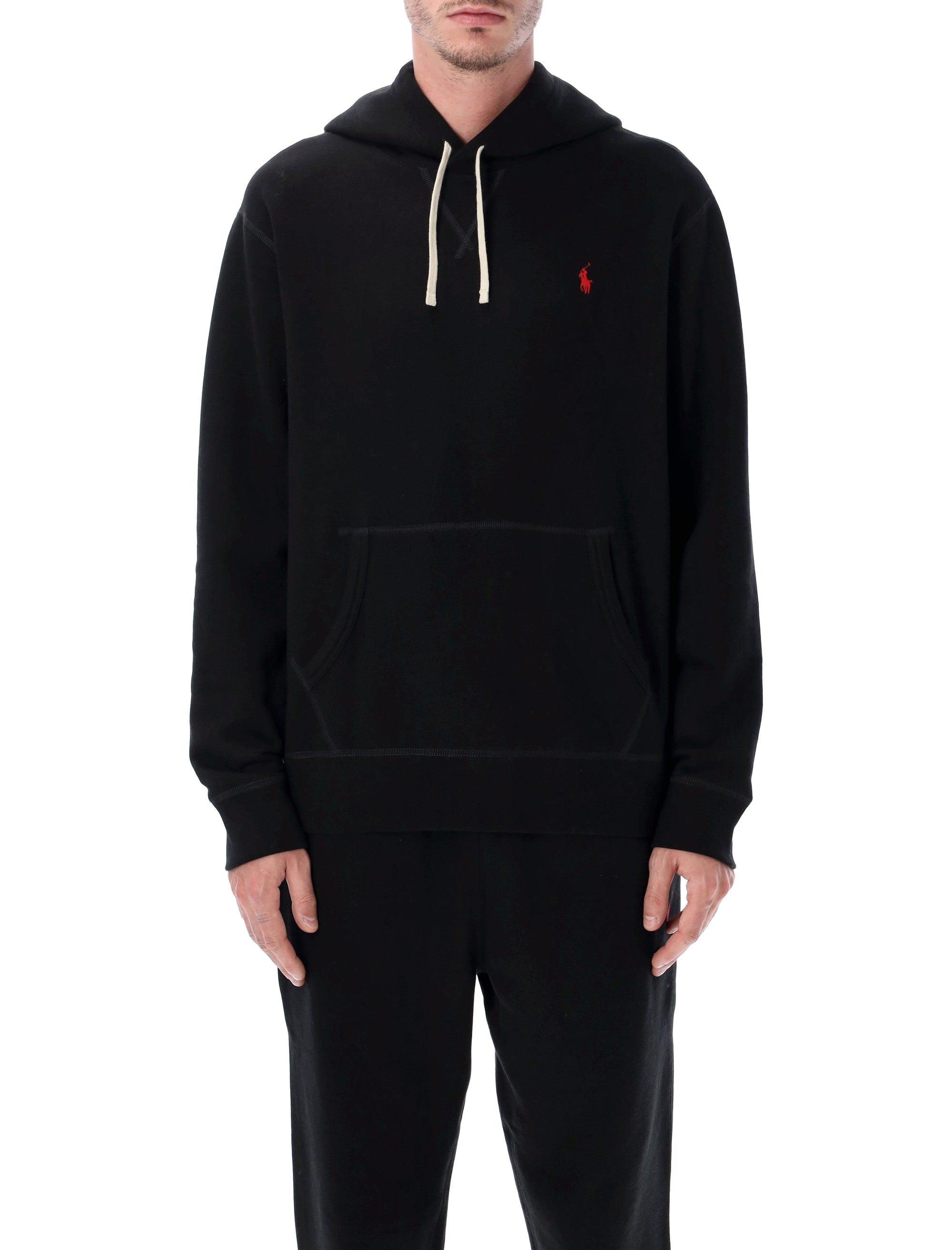 Polo Ralph Lauren Cotton-Blend Hoodie Black Sweatshirt