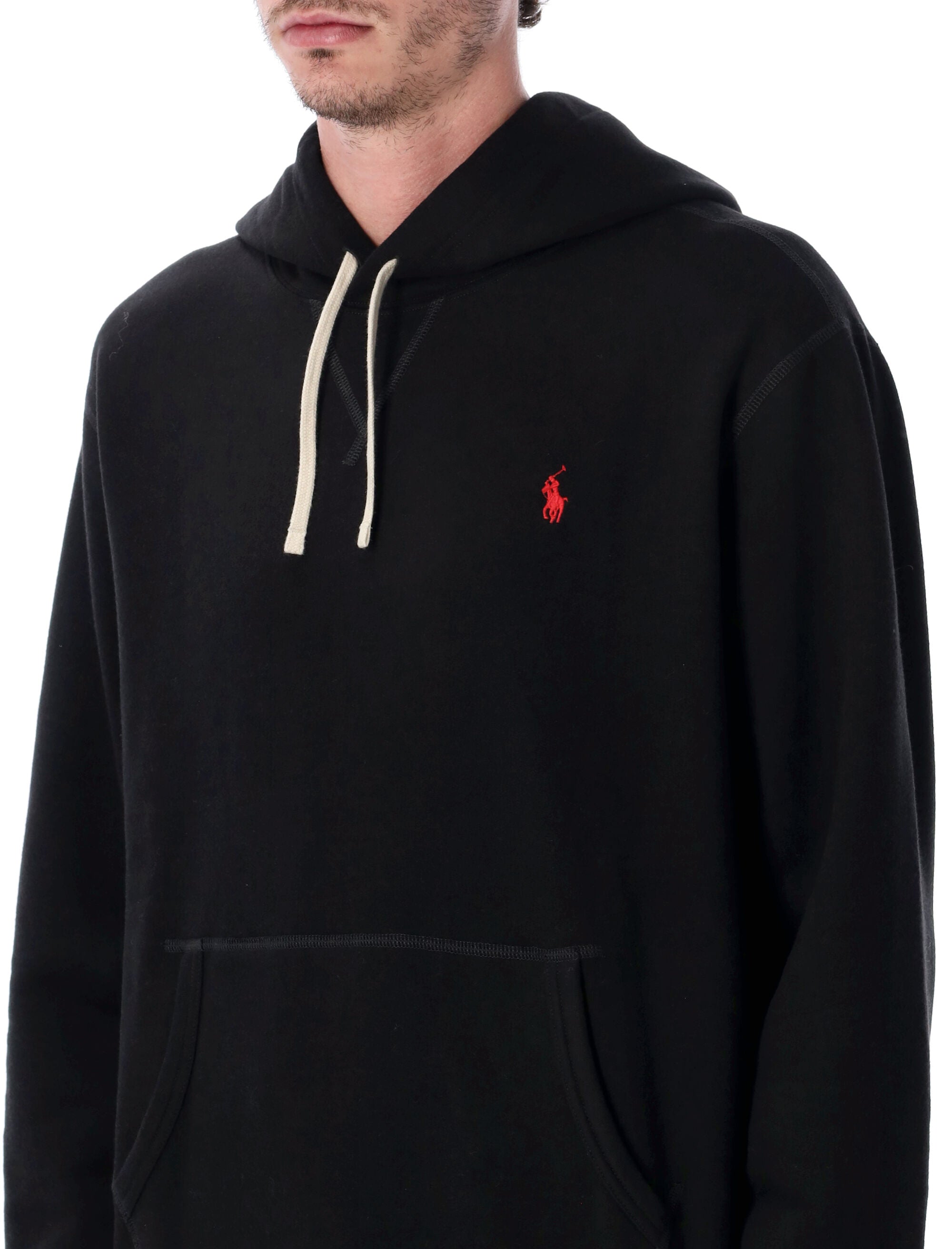 Polo Ralph Lauren Cotton-Blend Hoodie Black Sweatshirt
