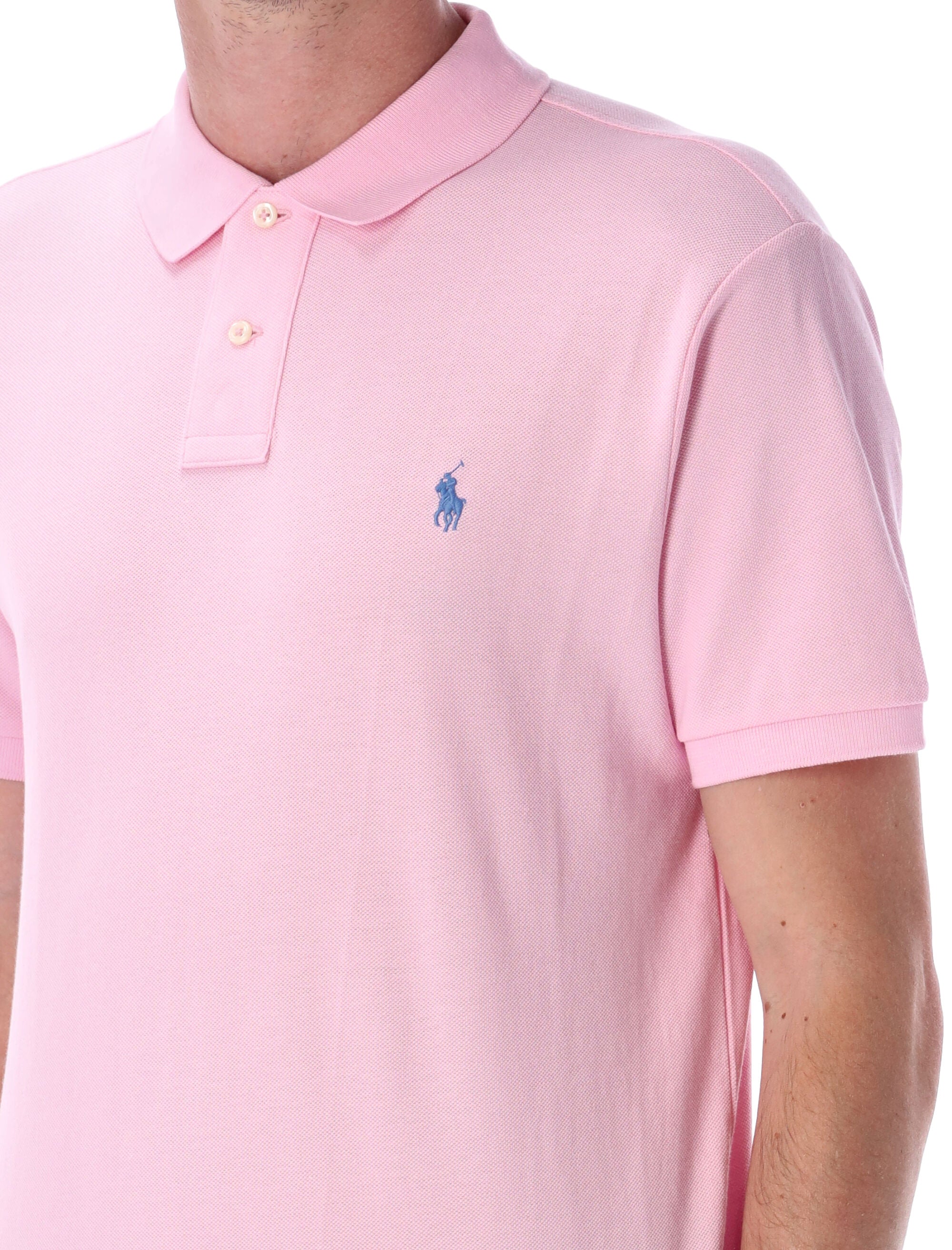 Polo Ralph Lauren Slim-Fit Cotton Piqué Shirt Caramel Pink Tshirt