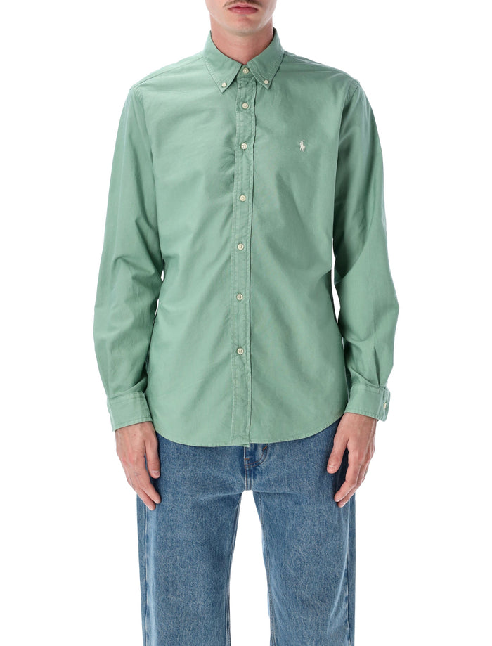 Polo Ralph Lauren Custom Fit Cotton Shirt Faded Mint