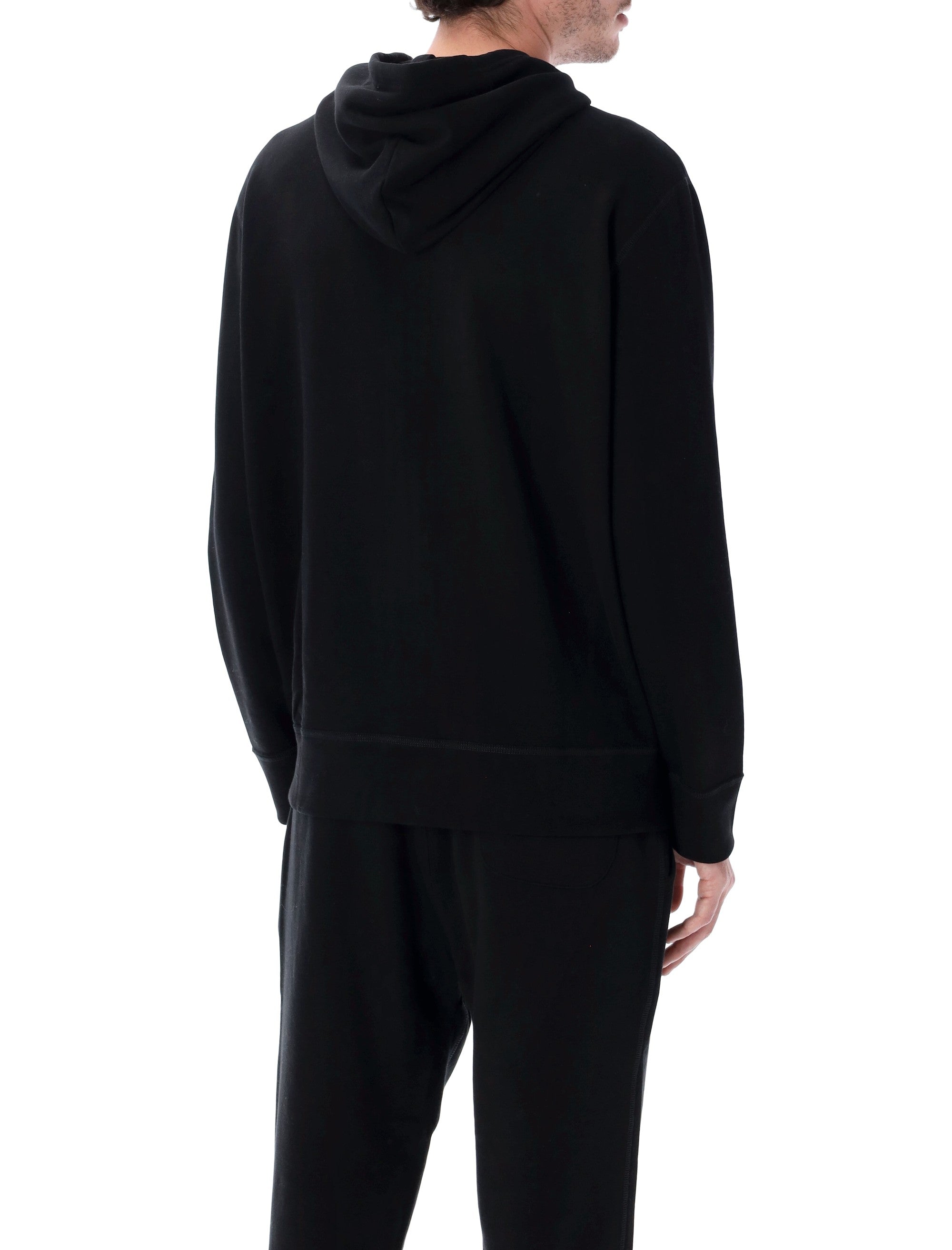 Polo Ralph Lauren Cotton-Blend Zip Hoodie Black Sweatshirt