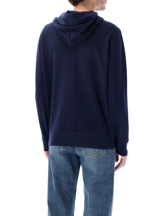 Polo Ralph Lauren Cotton-Blend Zip Hoodie Navy Sweatshirt