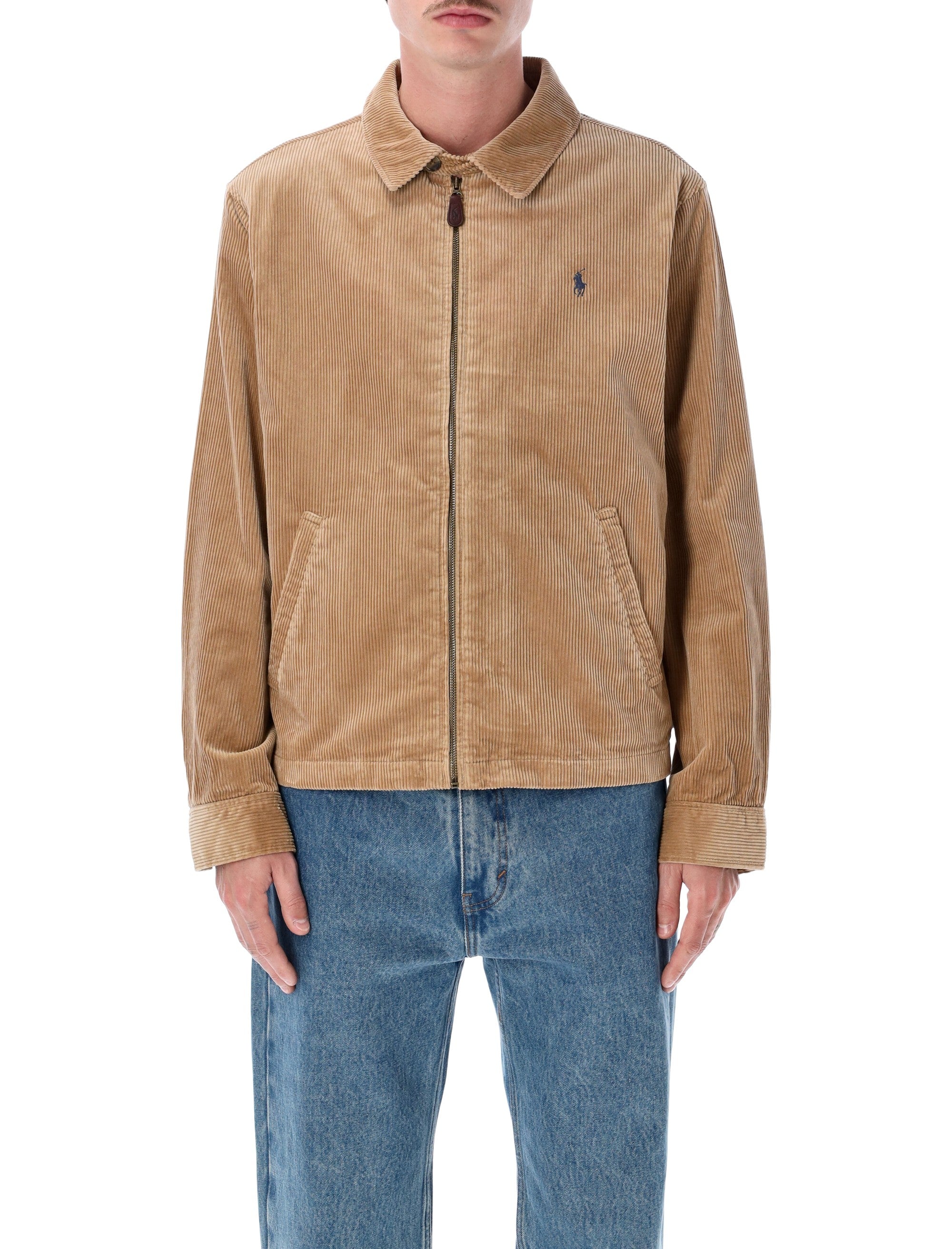 Polo Ralph Lauren Wynton Corduroy Jacket Vint Khaki Cotton Sleeve Lining