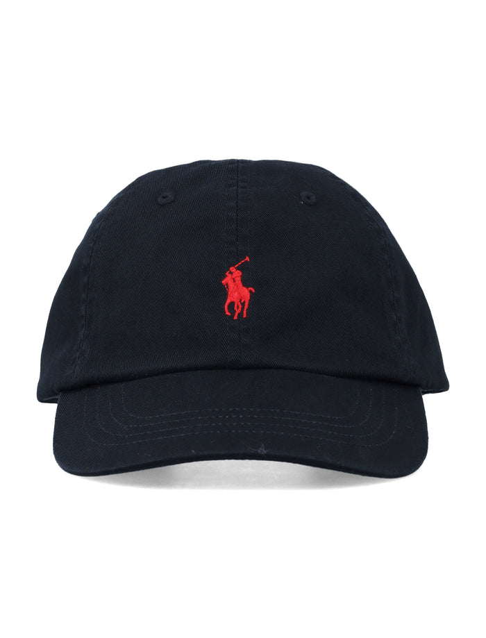 Polo Ralph Lauren Cotton Chino Baseball Cap Black Hat