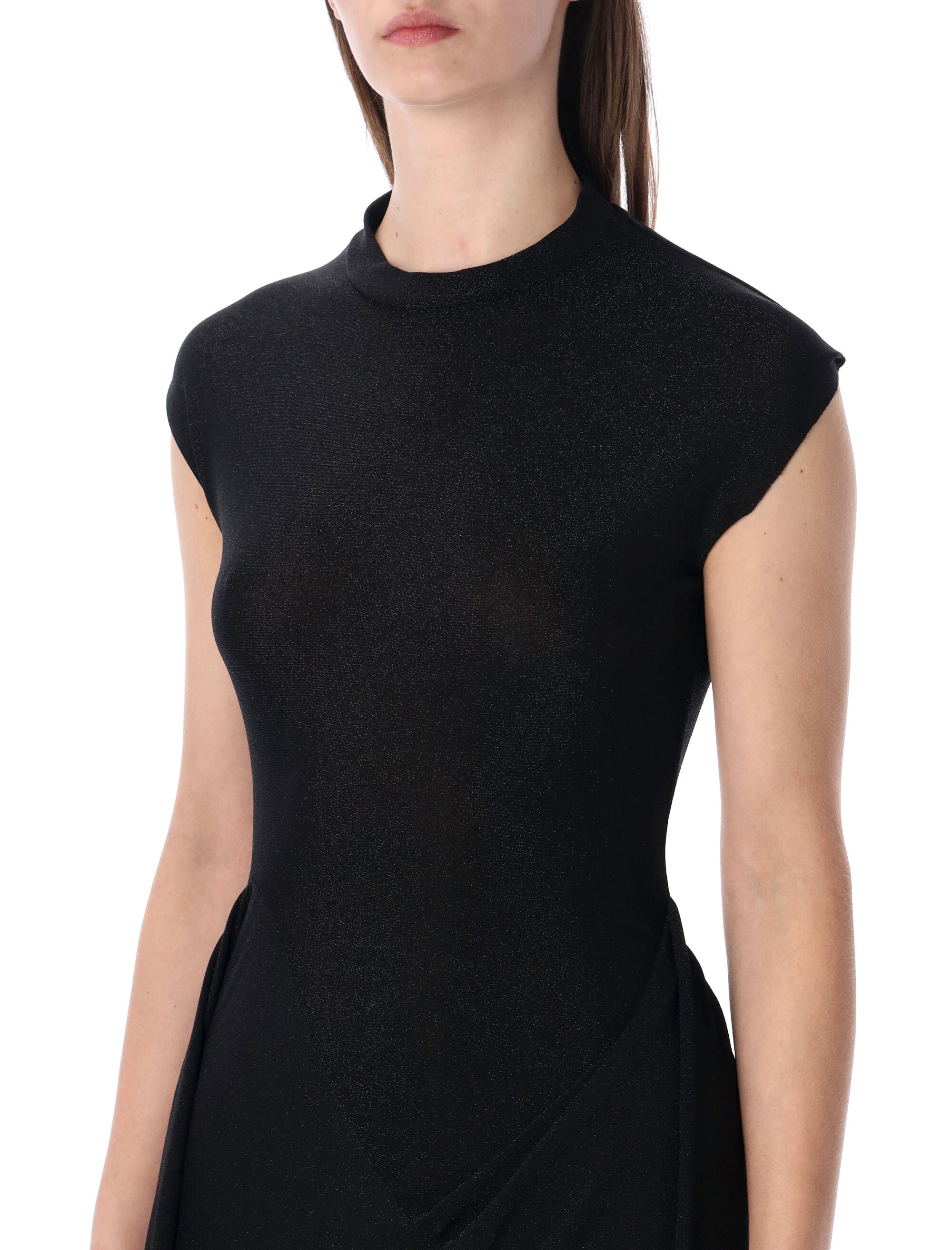 Ottolinger lurex maxi dress Black Polyamide