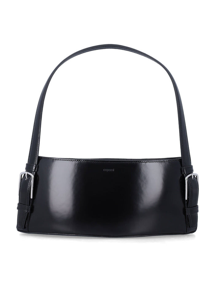 Coperni Ergonomic Leather Shoulder Bag Black