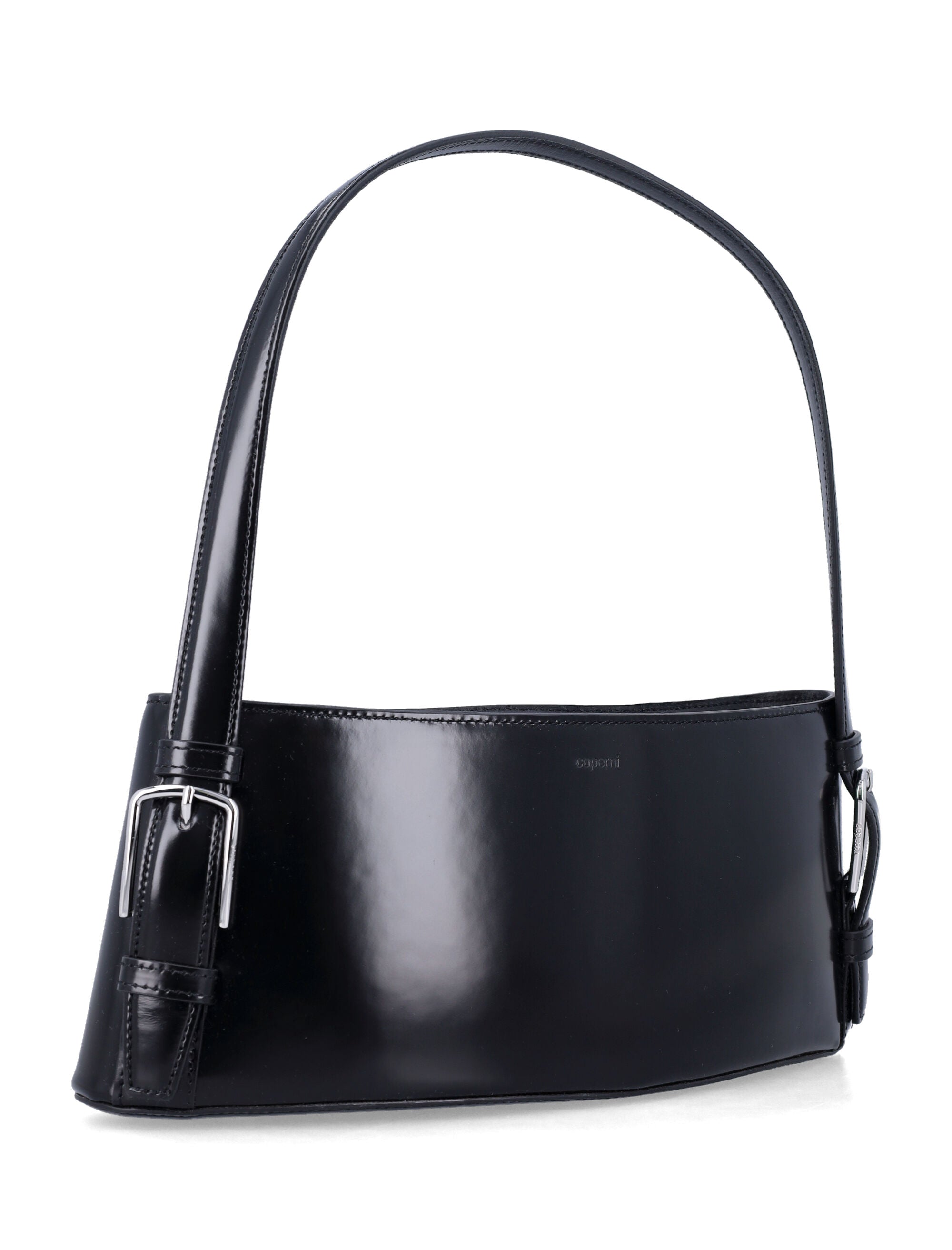 Coperni Ergonomic Leather Shoulder Bag Black