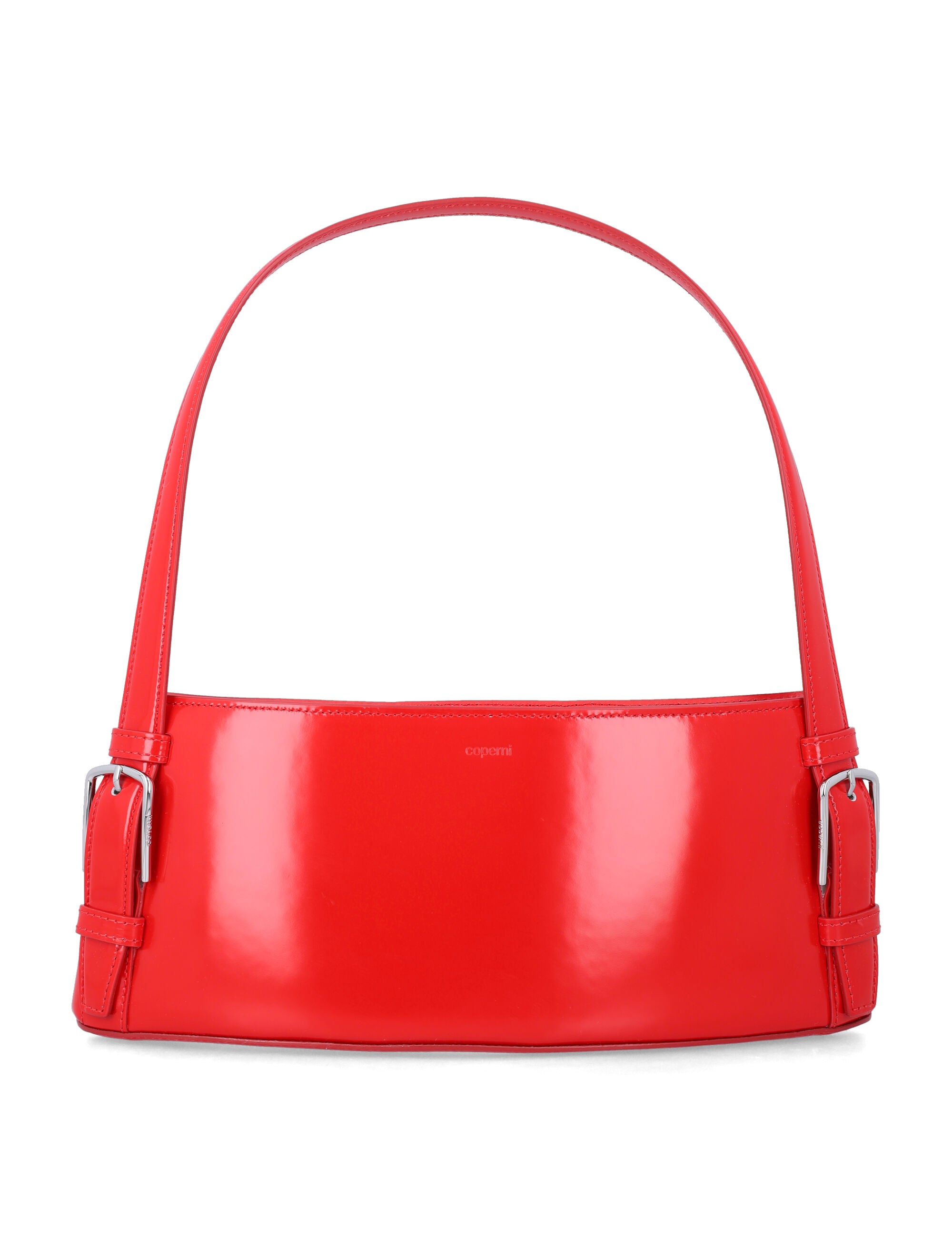 Coperni Ergonomic Leather Shoulder Bag Red