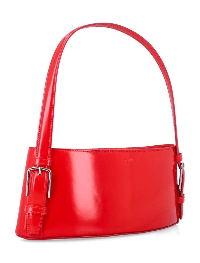Coperni Ergonomic Leather Shoulder Bag Red