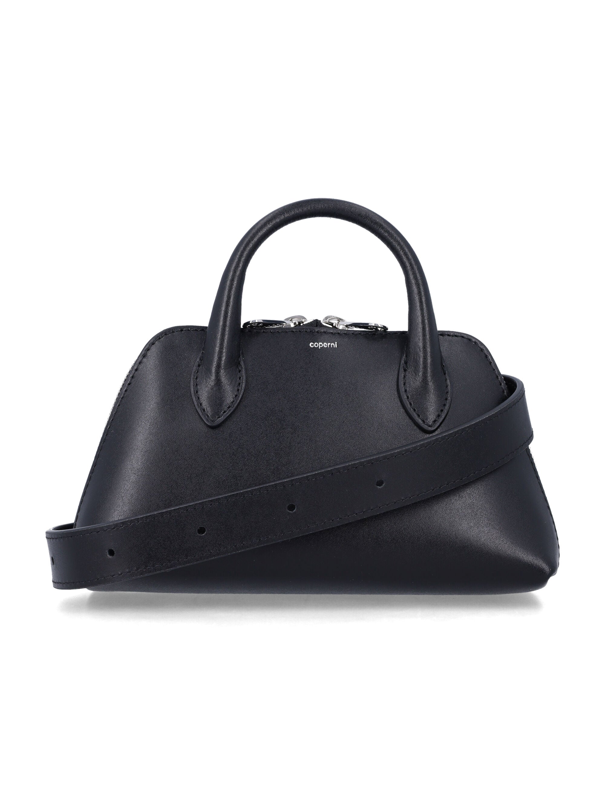 Coperni Leather Duffle Belt Bag Black Calf