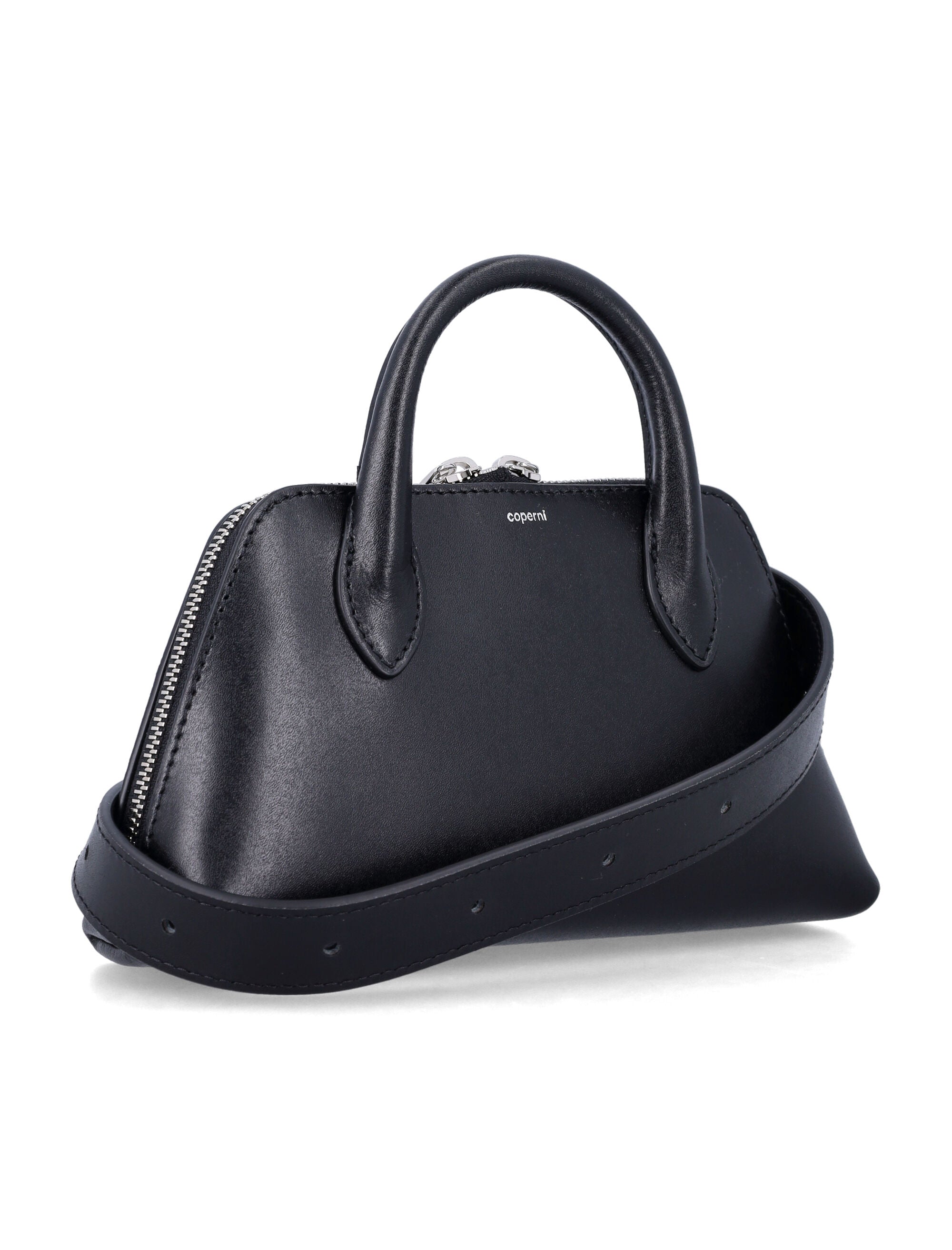 Coperni Leather Duffle Belt Bag Black Calf