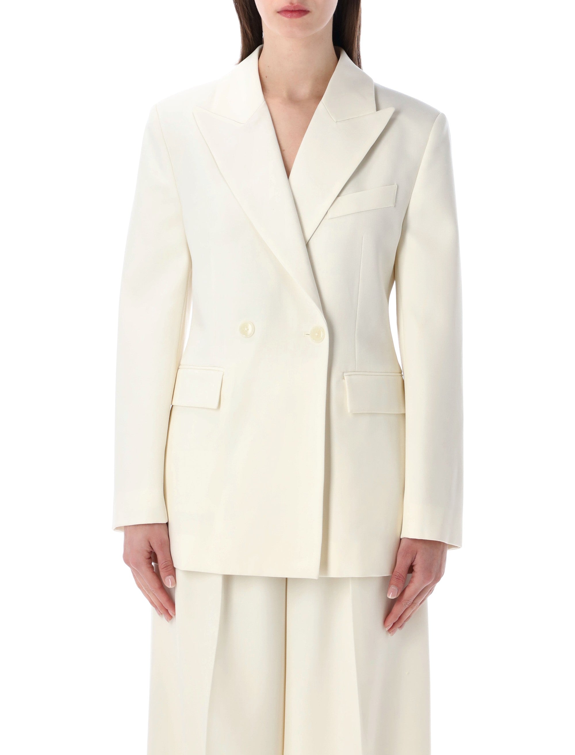 Anine Bing Tiphaine Blazer Ecru Polyester
