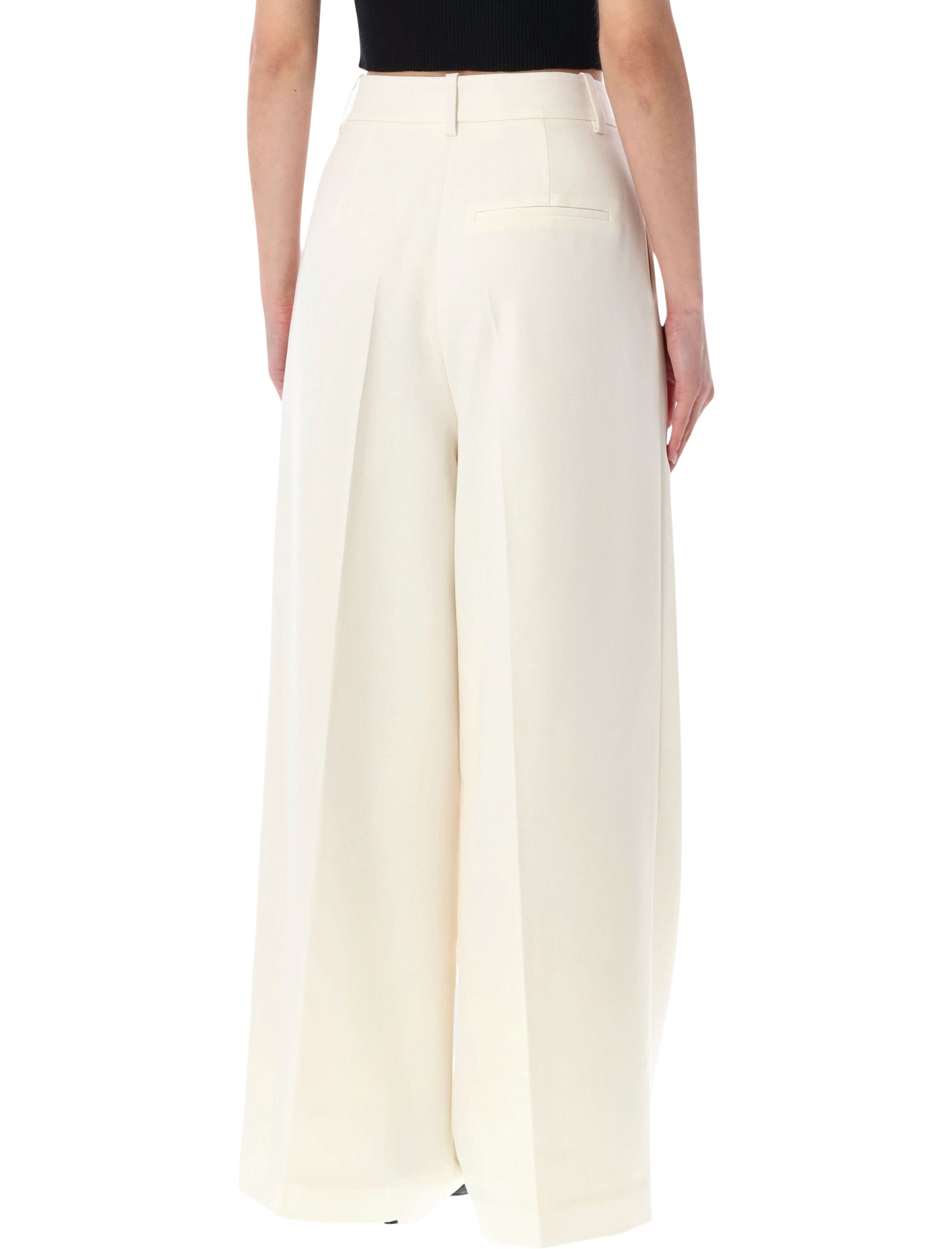 Anine Bing Lou wide-leg trousers Ecru Polyester Pant