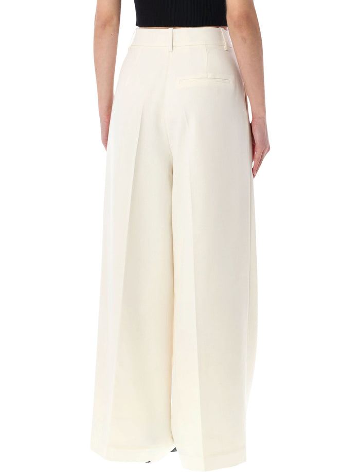 Anine Bing Lou wide-leg trousers Ecru Polyester Pant