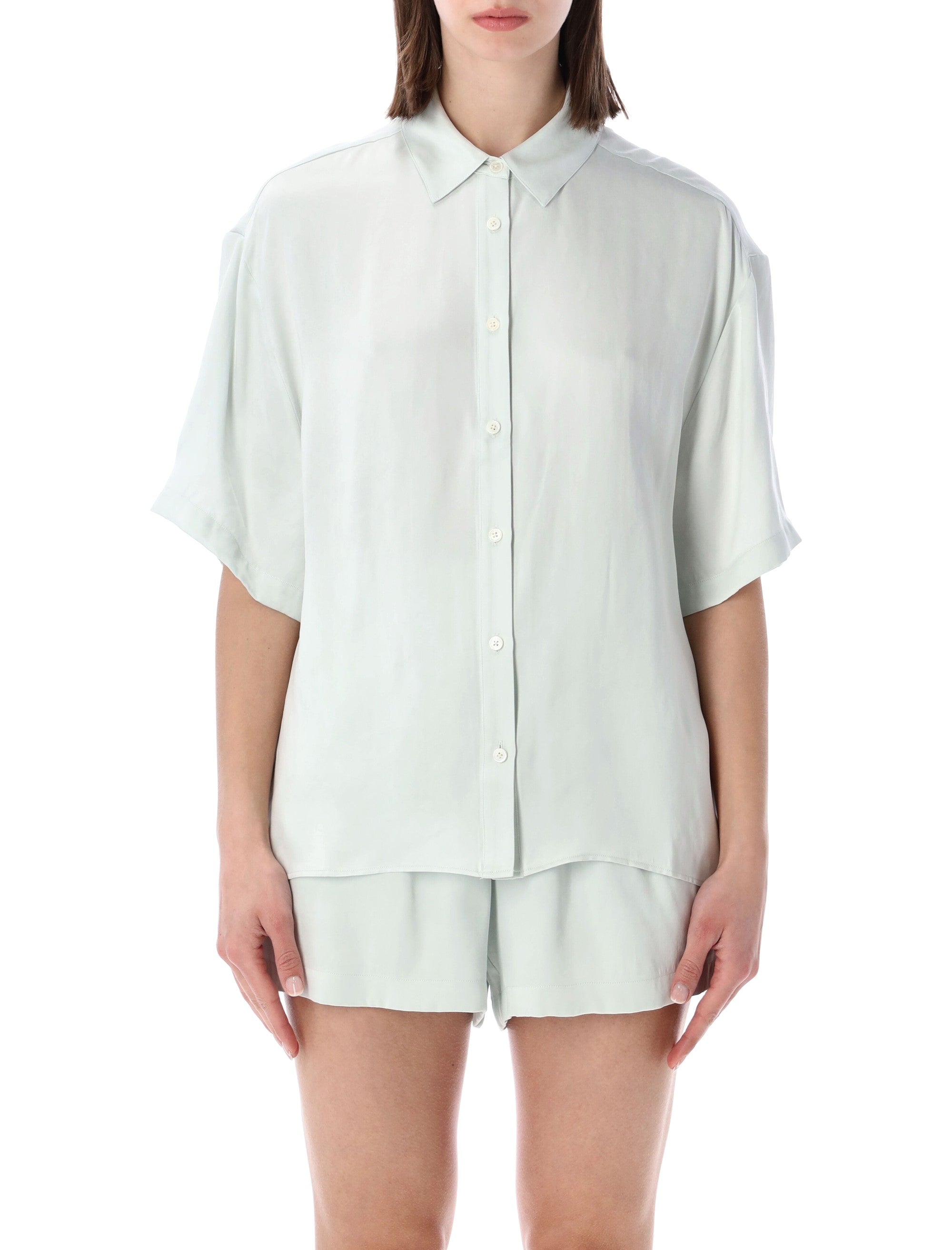 Anine Bing Coco Shirt Light Green Tencel