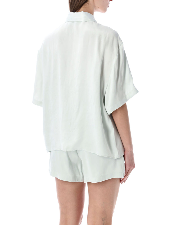 Anine Bing Coco Shirt Light Green Tencel