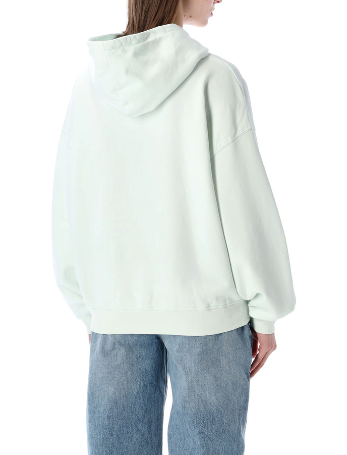 Anine Bing Harvey Cotton Hoodie Light Green Organic Sweatshirt