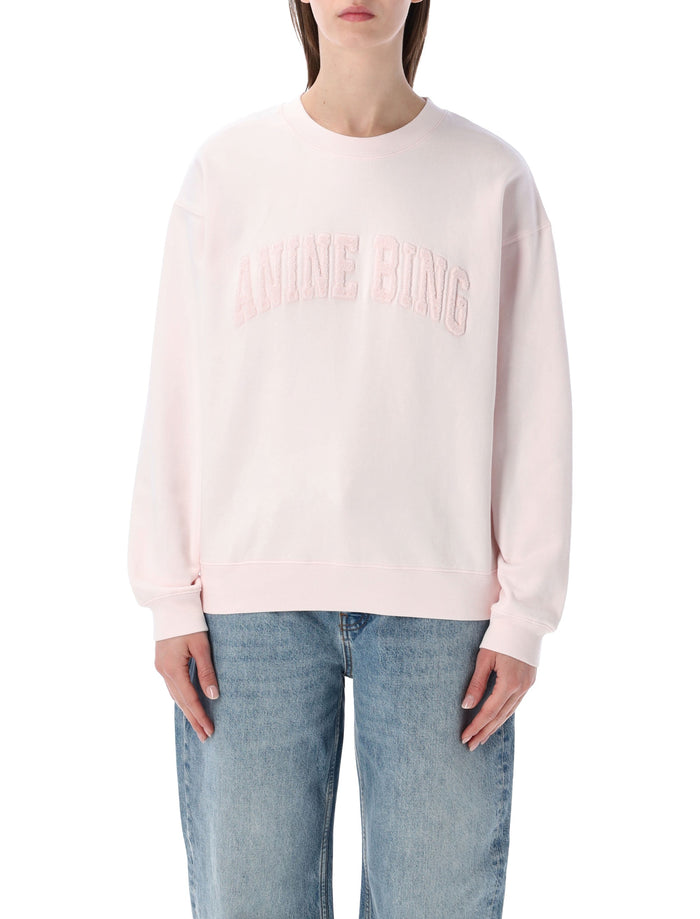 Anine Bing Spencer cotton sweatshirt Pink
