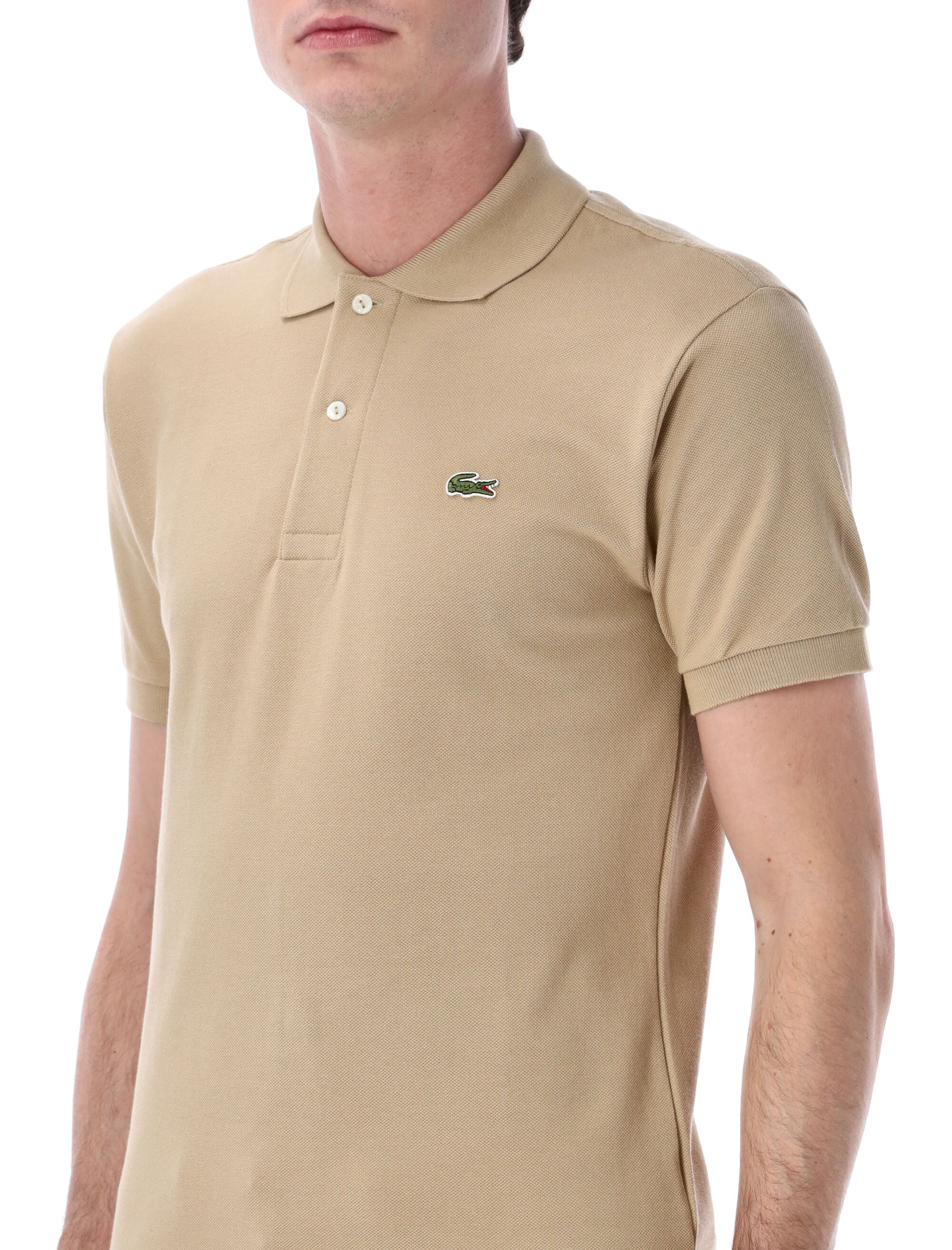 Lacoste classic piqué polo Beige Cotton Tshirt