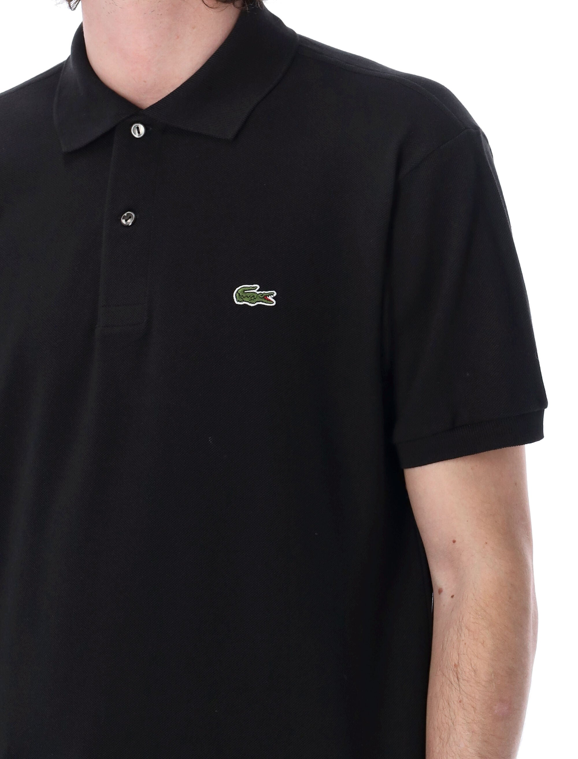Lacoste classic piqué polo Black Cotton Tshirt