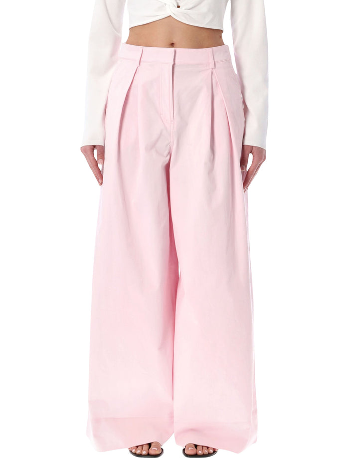 The Garment wide cotton Avelino pleated pants Ballerina Rose Organic