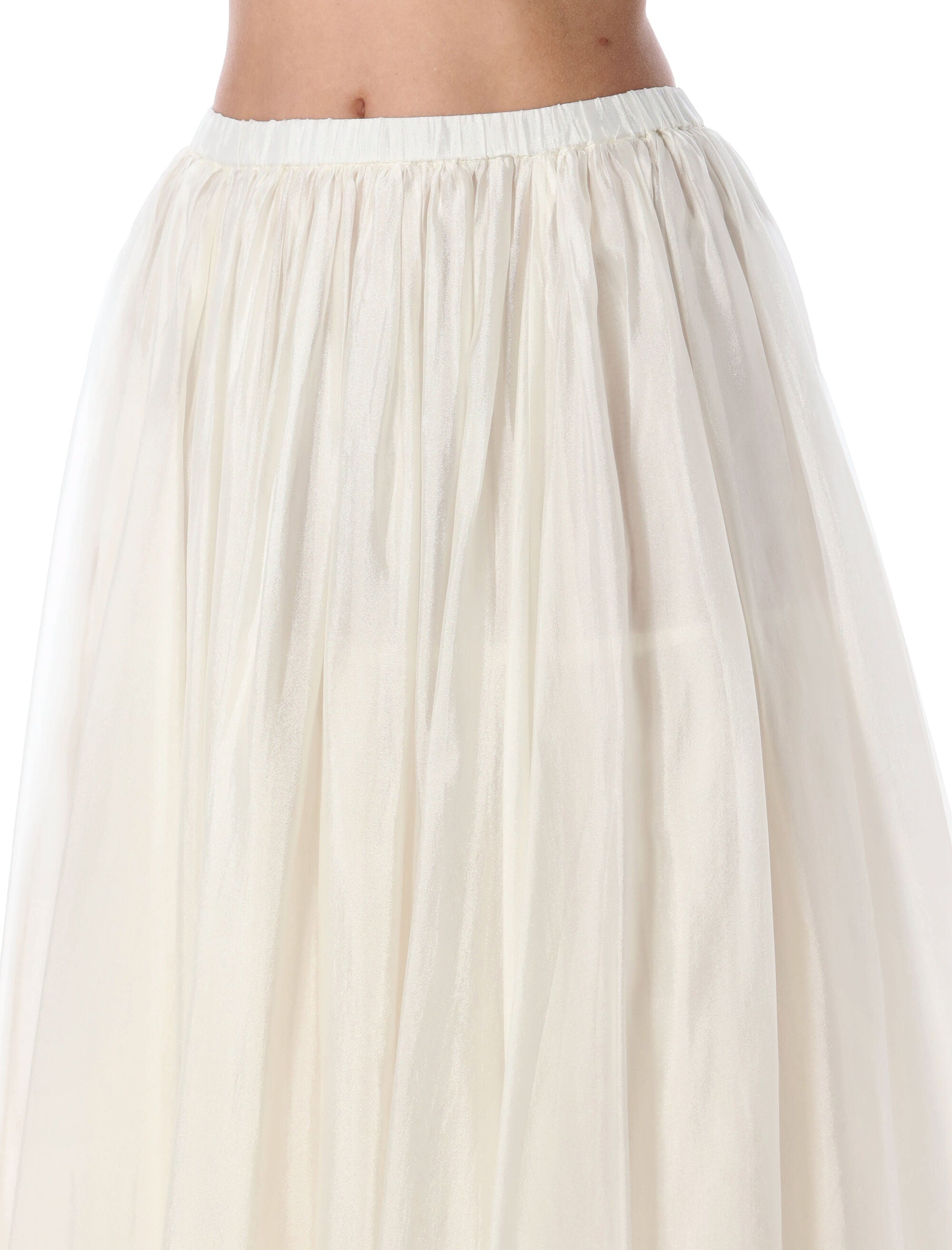 The Garment Gilian tulle volume maxi skirt Cream White Viscose