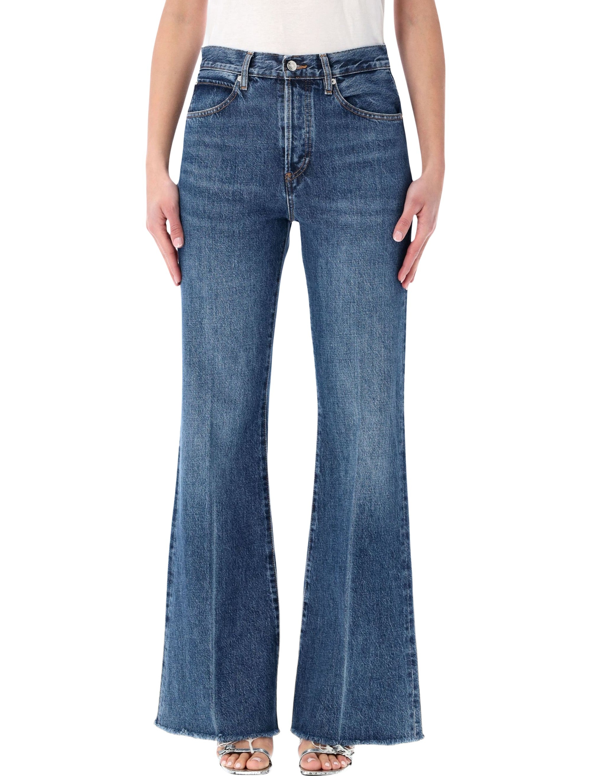 Frame The Lax womans Jeans Antidote Raw Blue Cotton