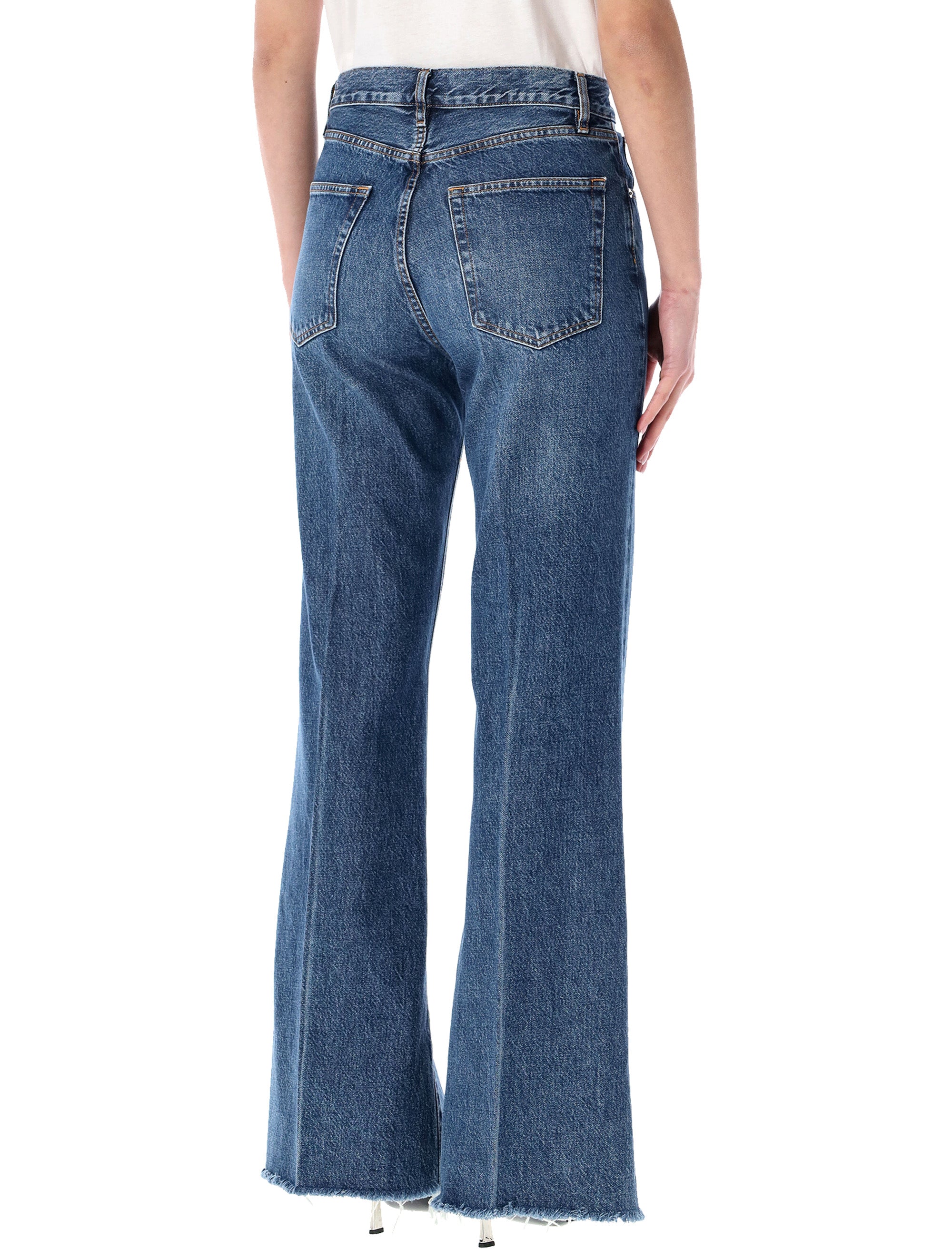 Frame The Lax womans Jeans Antidote Raw Blue Cotton