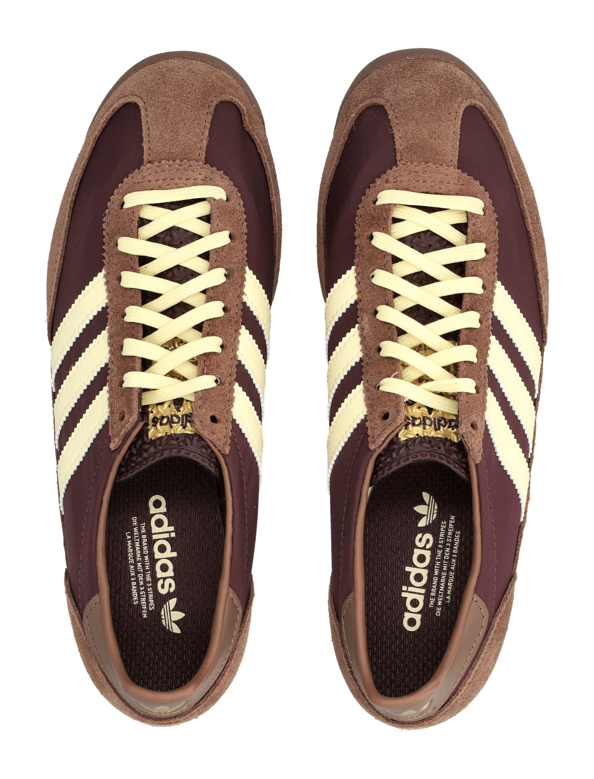 Adidas Originals SL72 OG Womens Sneakers brown Maroon Upper
