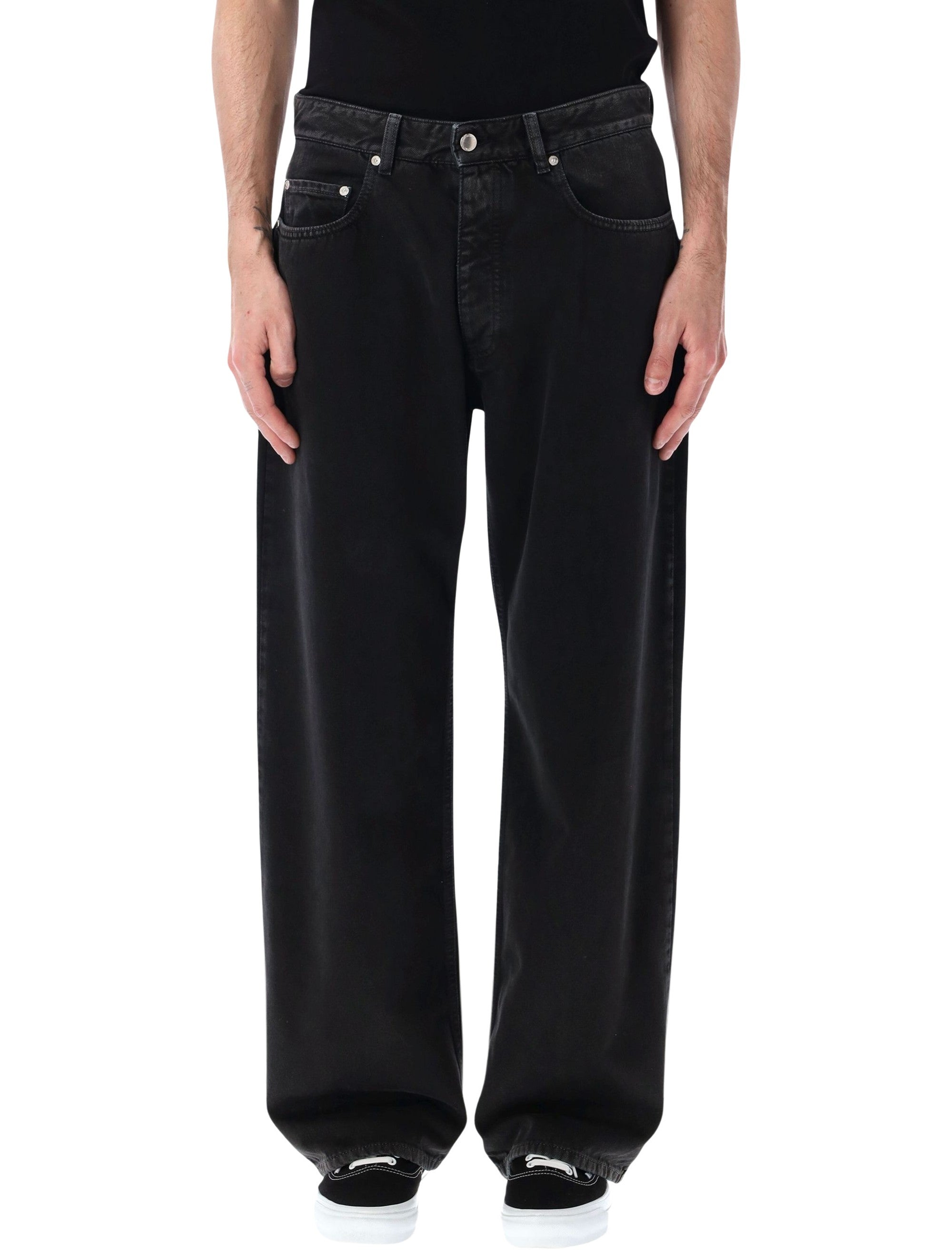 Icon Denim Baggy Jeans Black Cotton