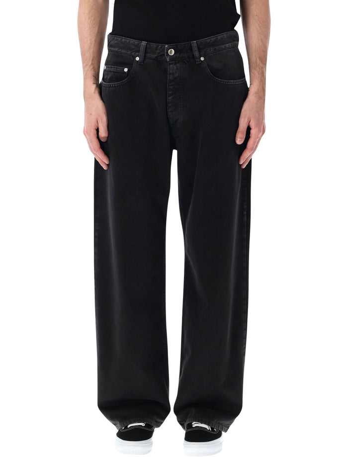 Icon Denim Baggy Jeans Black Cotton