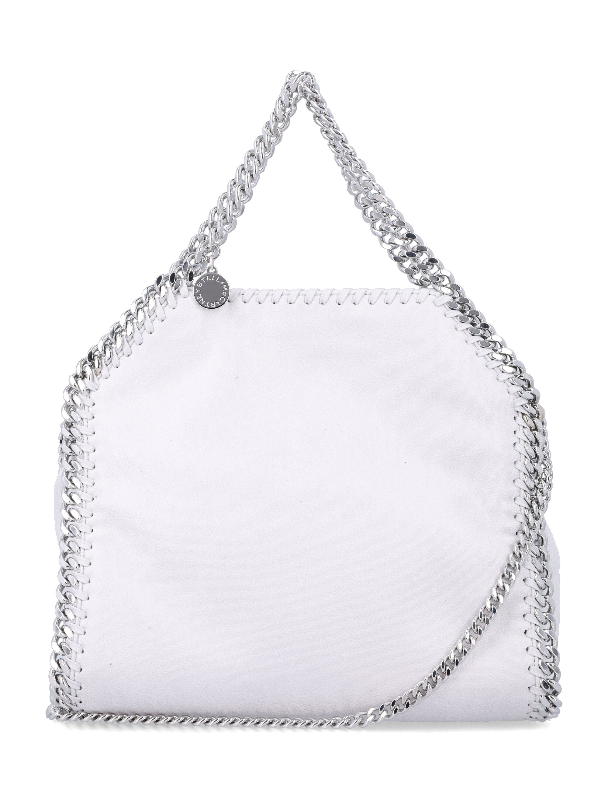Stella McCartney Falabella mini tote Airlite Pearl Grey Polyester Shoulder Bag