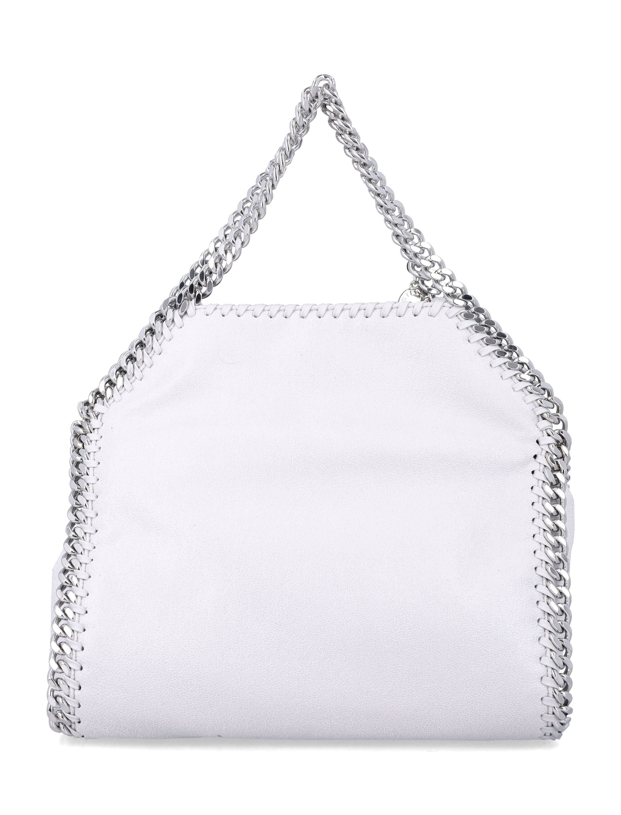 Stella McCartney Falabella mini tote Airlite Pearl Grey Polyester Shoulder Bag