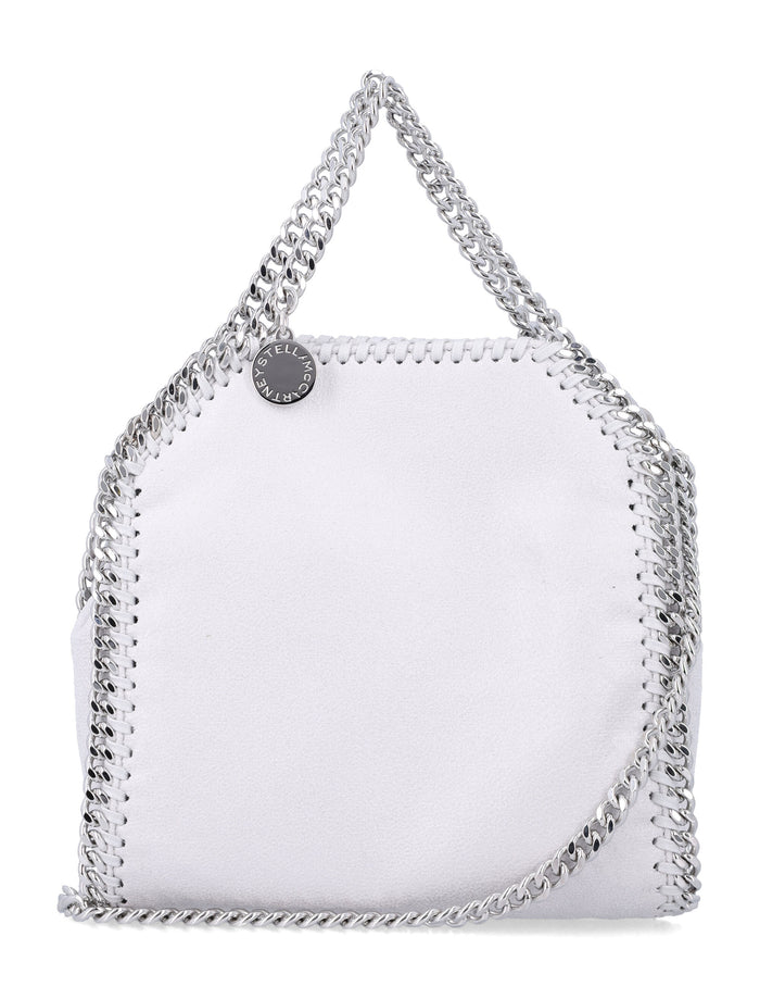 Stella McCartney Falabella tiny tote Pearl Grey Polyester Shoulder Bag