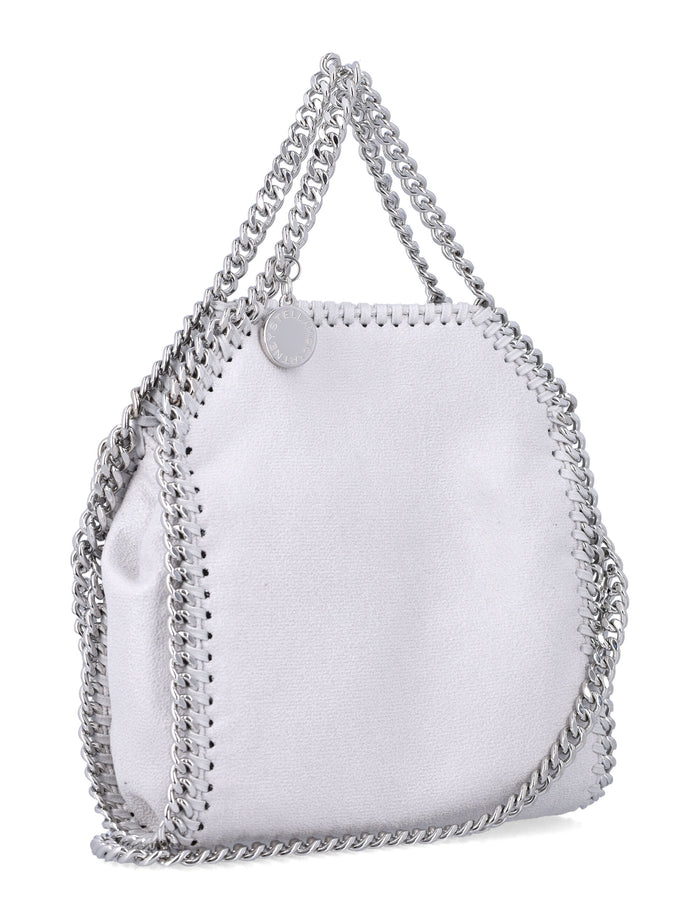 Stella McCartney Falabella tiny tote Pearl Grey Polyester Shoulder Bag