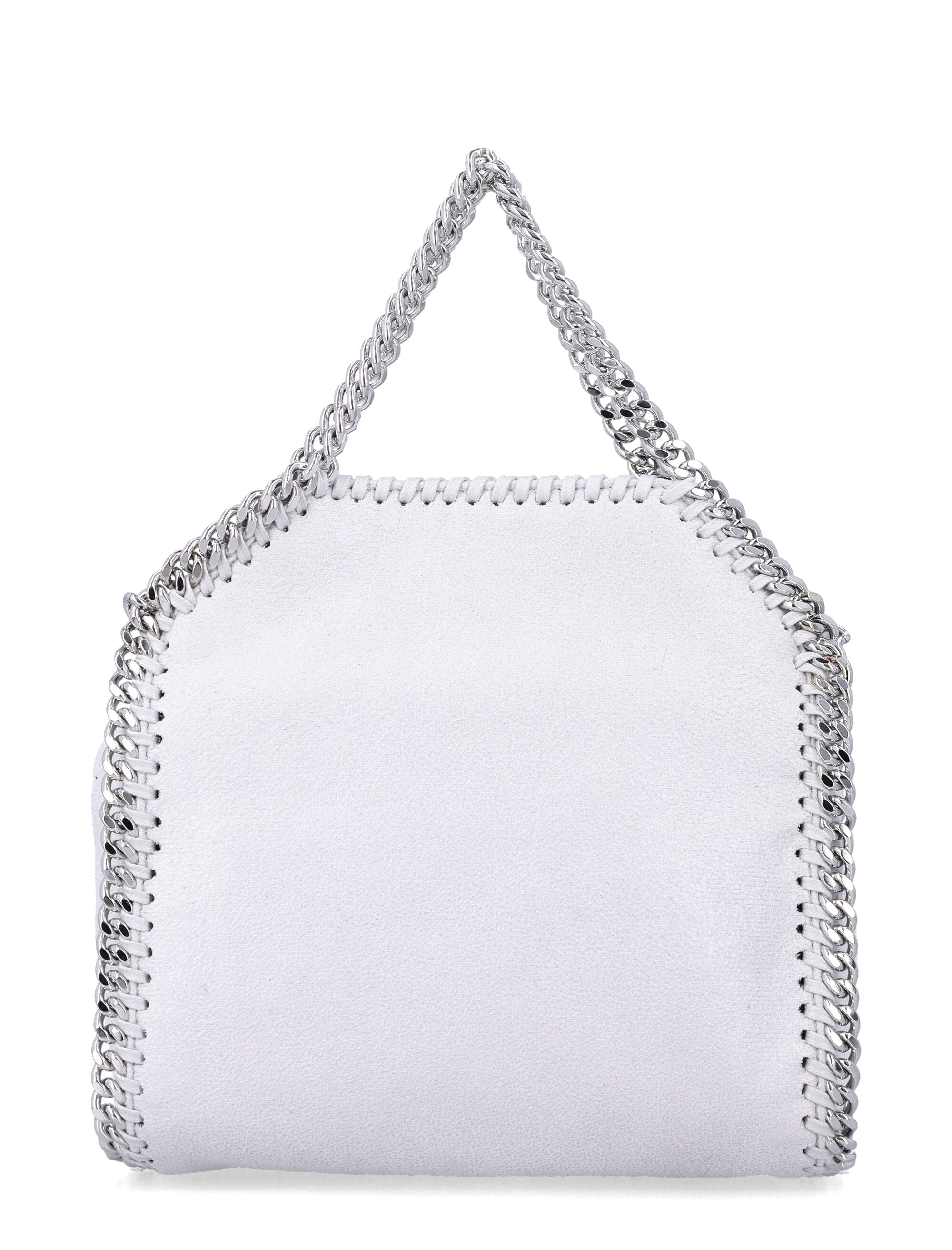 Stella McCartney Falabella tiny tote Pearl Grey Polyester Shoulder Bag